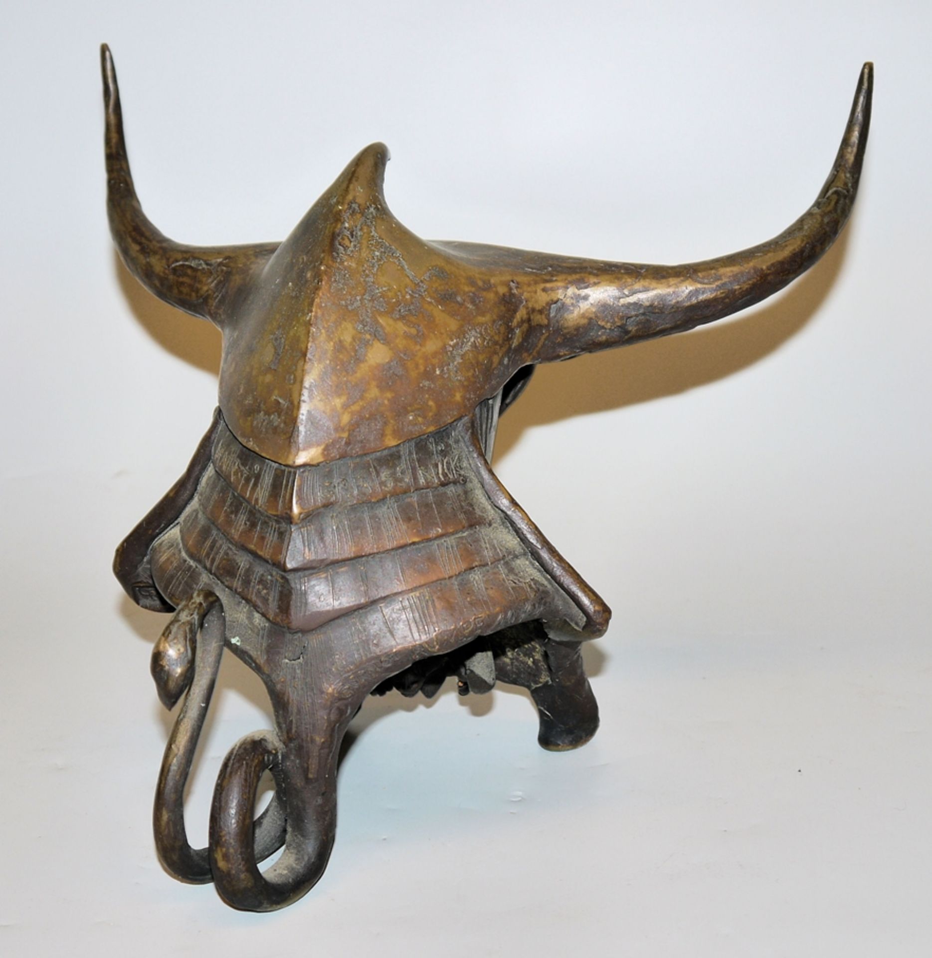 Gernot Rumpf, Stierbüste "Martin Grassnick", Bronzeplastik - Bild 2 aus 2