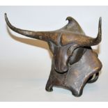 Gernot Rumpf, Stierbüste "Martin Grassnick", Bronzeplastik