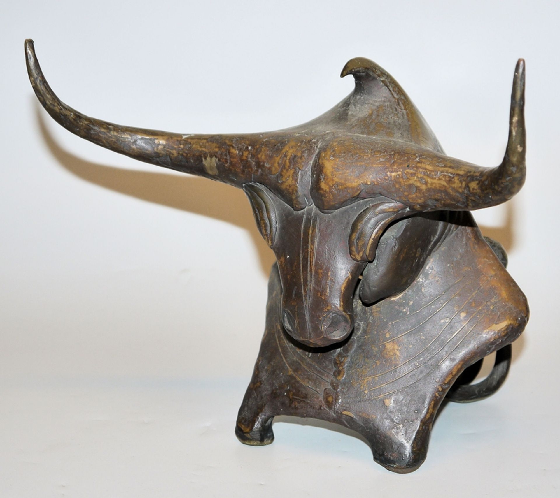 Gernot Rumpf, Stierbüste "Martin Grassnick", Bronzeplastik