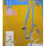 Eckart Rotter, Zwei große abstrahierte Komposition, Ölgemälde von 1996