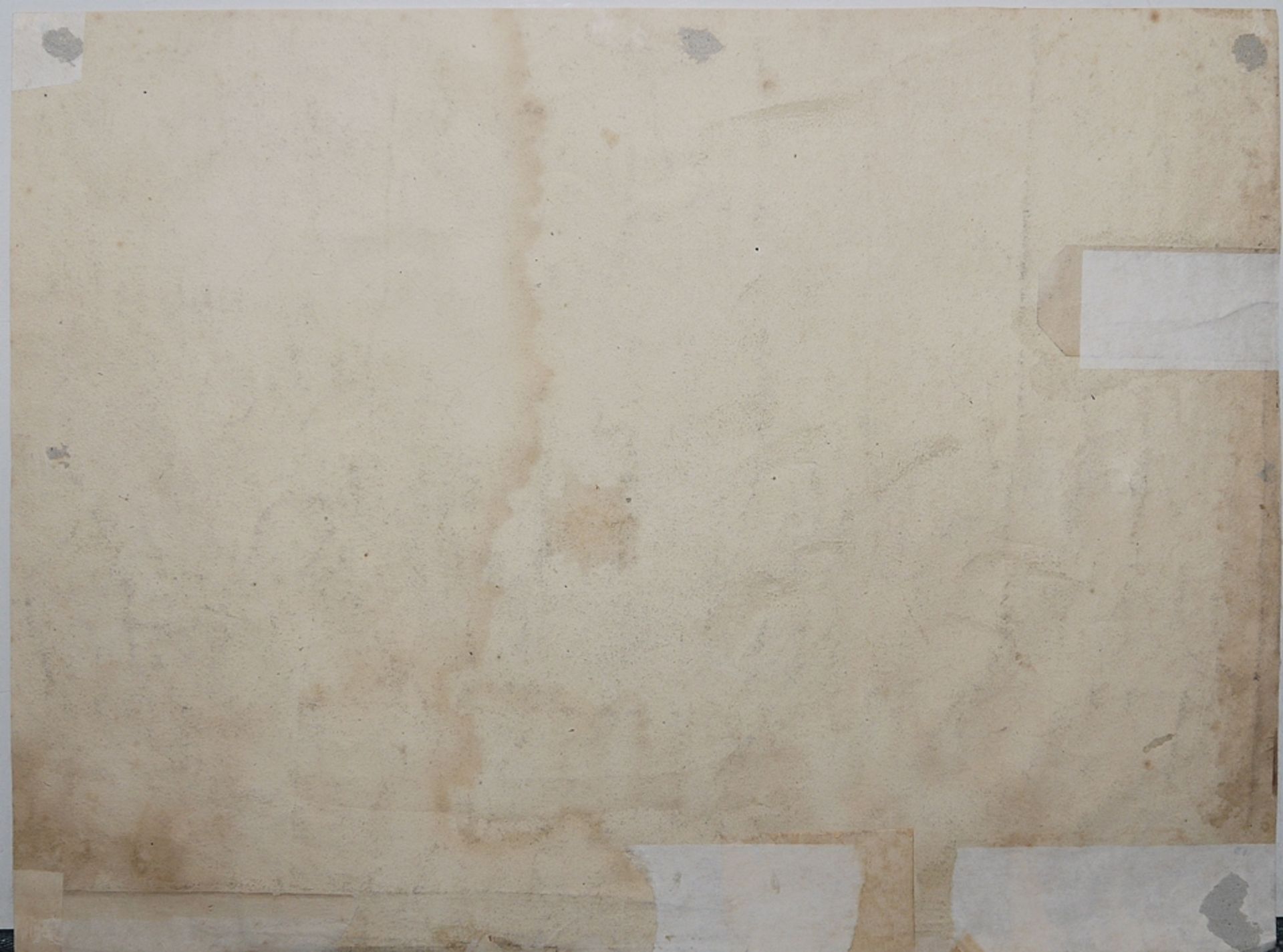 Hoogkamer von 1710 / 1718, Jesus im Disput mit den Pharisäern, sign. u. dat. Aquarell - Bild 2 aus 2