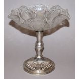 Tafelaufsatz mit Silberfuß, Wien 1838