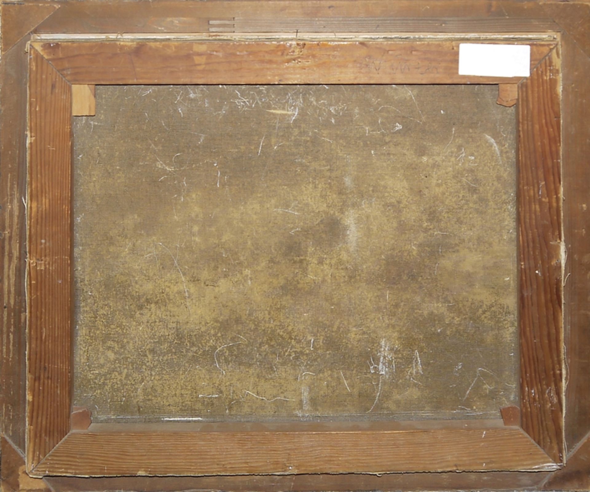 Philipp Peter Roos oder Jakob Roos, unsign./ zugeschr., Tiere und Menschen an einem Brunnen, Ölgemä - Bild 3 aus 3