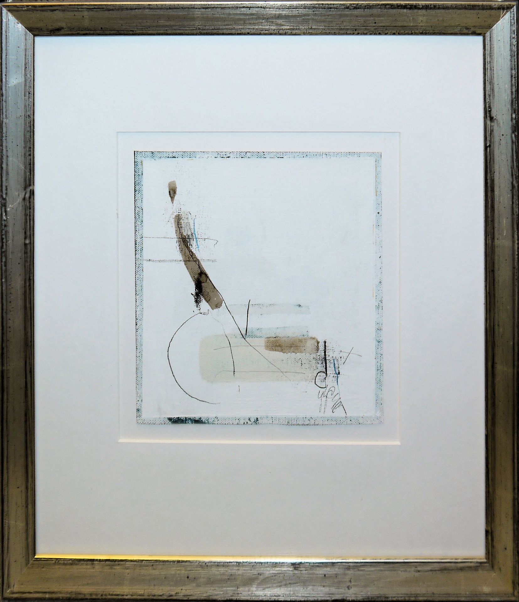 Manfred Nipp, Informelle Kompositionen, 4 signierte Mischtechniken, galeriegerahmt - Bild 2 aus 5