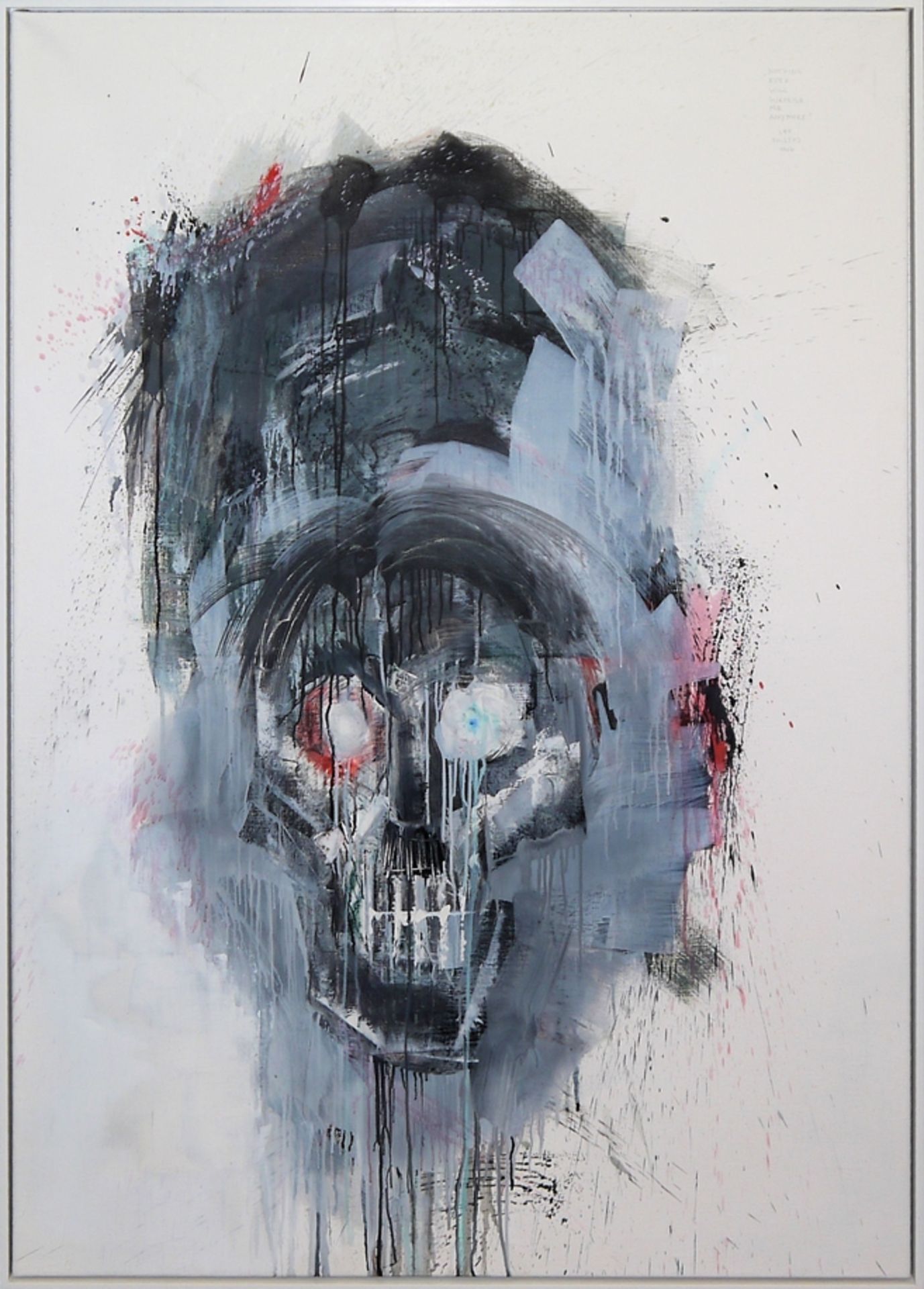 Oliver Kroll, "Suprise! Suprise!", große Mischtechnik von 2010, galeriegerahmt