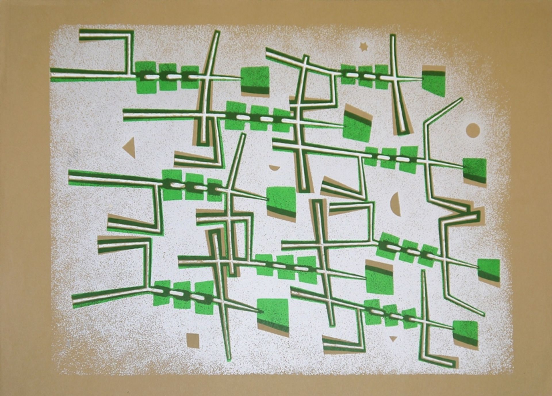 Werner Mayer-Günther, "Ballett", sign. Farbsiebdruck von 1970