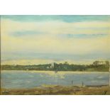 Anton Thorenfeld, "Vinde V. Skive", Ölgemälde um 1900, gerahmt