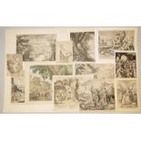 Egidius Sadeler, u.a Mitglieder der berühmten Kupferstecherfamilie, 12 Kupferstiche des 16. /17. Jh