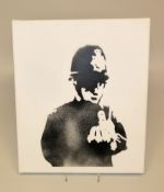 Banksy, Dismal Canvas, Rude Copper, Dismaland, Pochoir von 2015