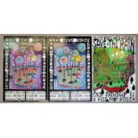 Friedensreich Hundertwasser, nach, 2 x "Arche Noah 2000", zwei Offsetprints mit Metallprägung von 1