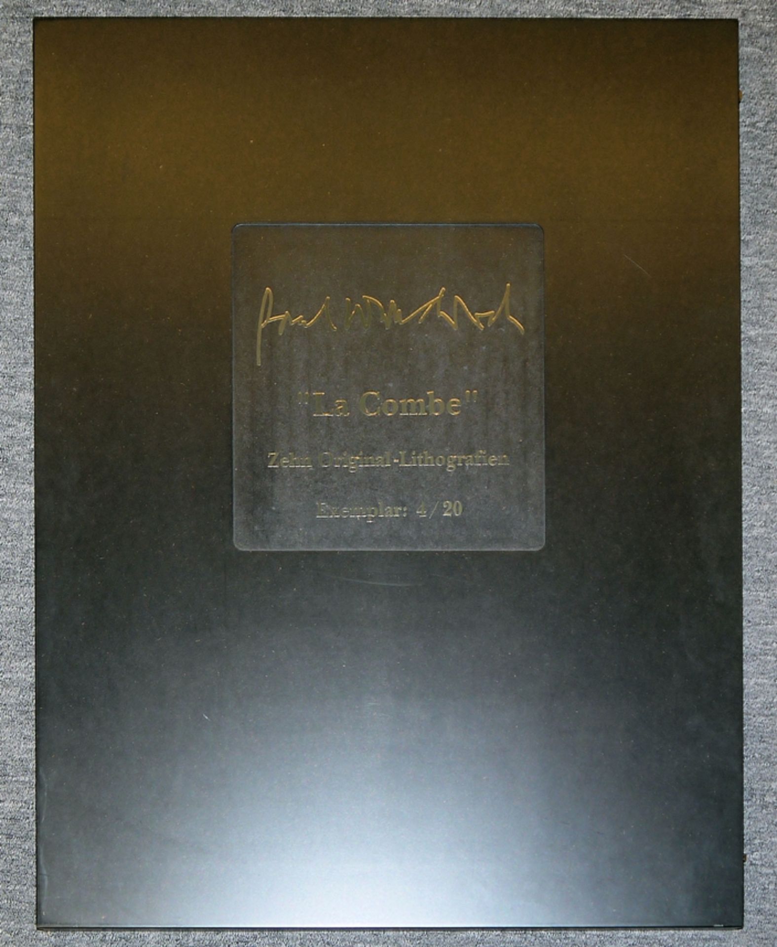 Paul Wunderlich, "La Combe", 10 signierte Farblithographien in edlem Lackkasten - Bild 2 aus 7