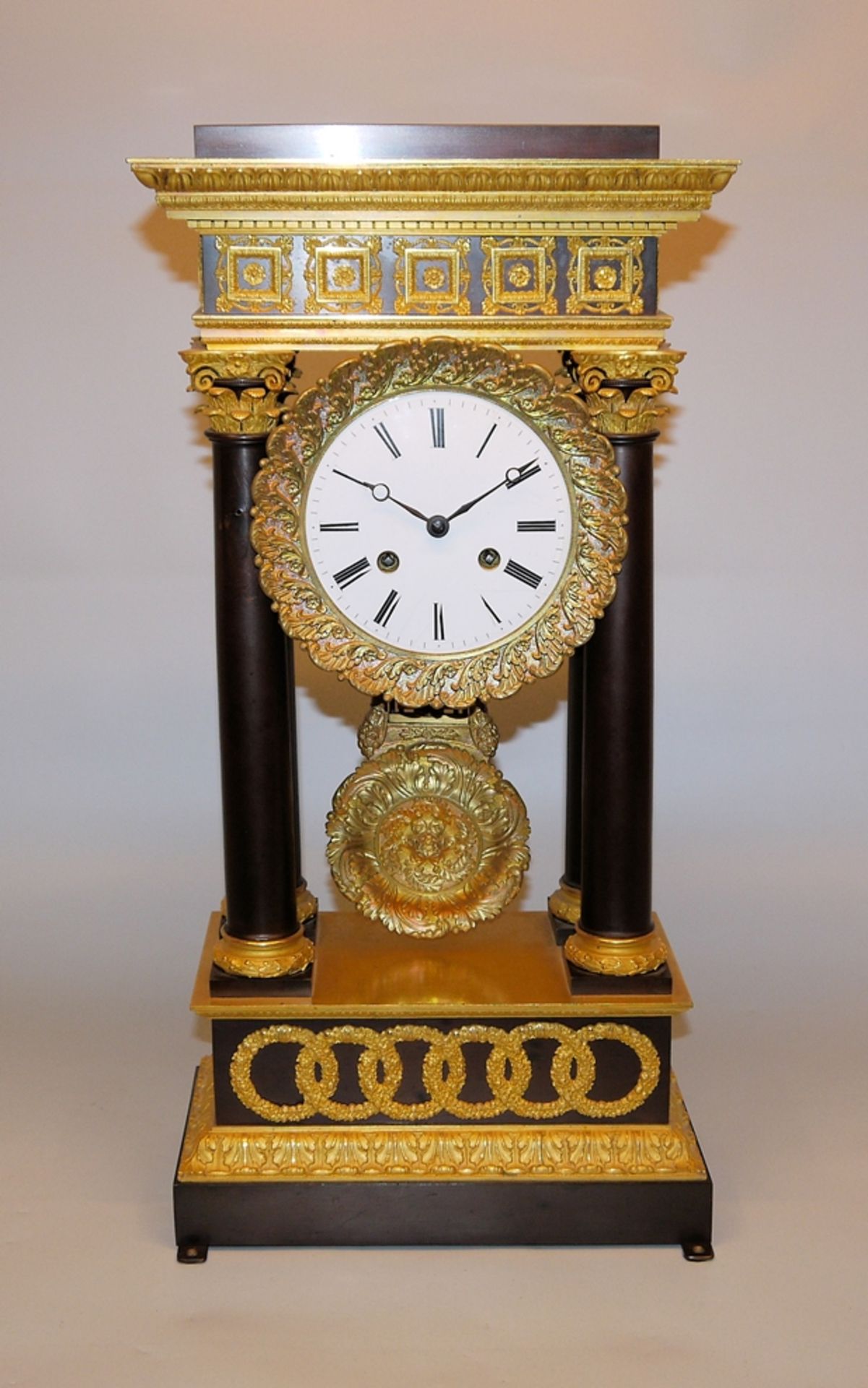 Prachtvolle Empire-Pendule des Napoleon III., Frankreich, Mitte 19. Jh.