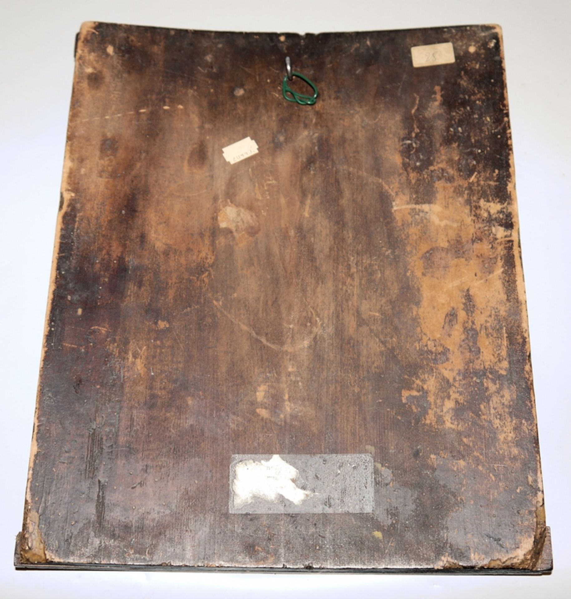 Ikone mit dem Hl. Georg, dem Drachentöter, Zentralrussland, um 1800 mit Expertise - Bild 4 aus 4