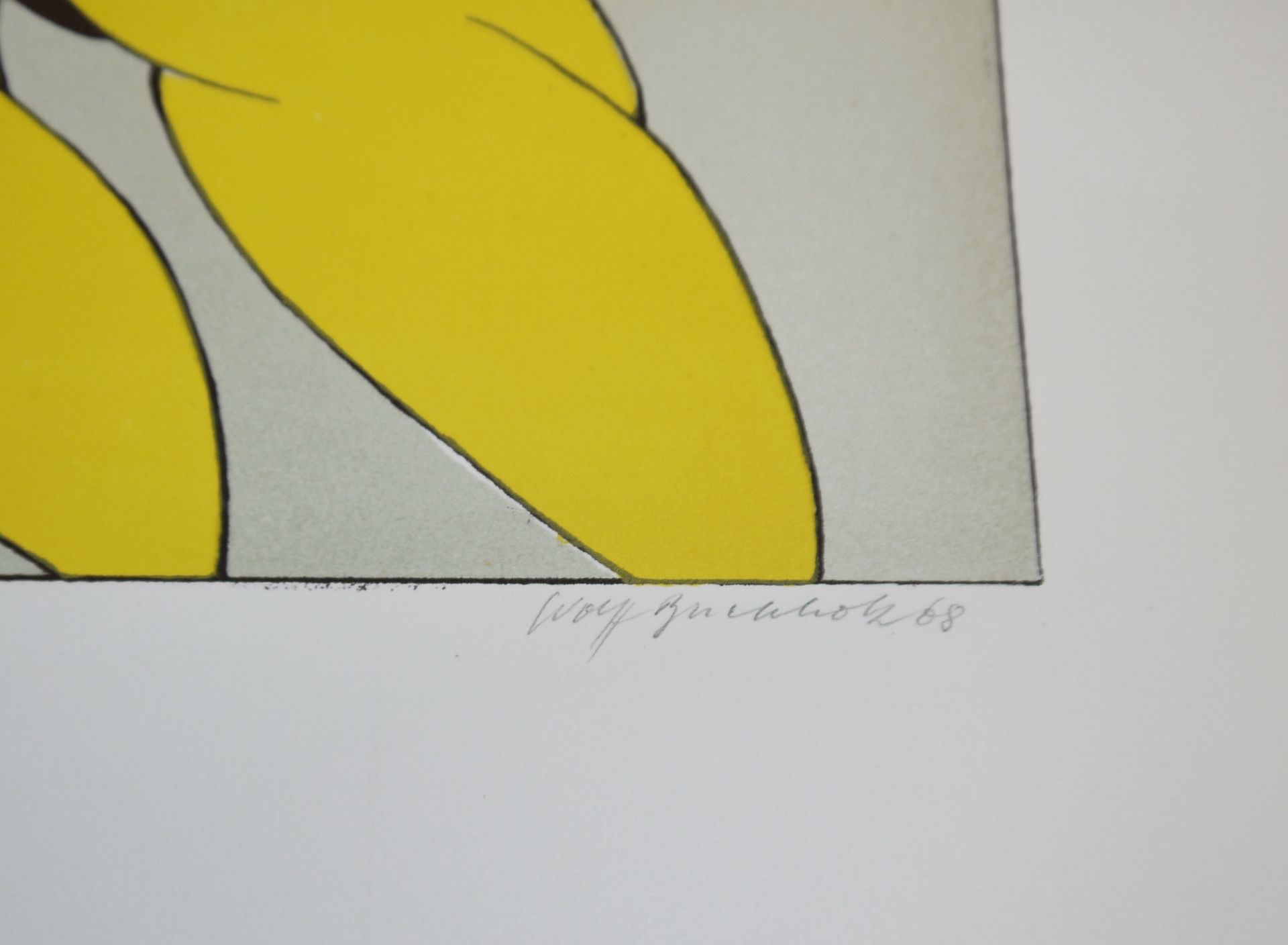Wolff Buchholz, 3 Blatt sign. Graphik & 1 Zeichnung der 1960/70er Jahre, Sammlungsnachlass, einmal  - Bild 2 aus 6