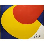 Alexander Calder, "Convection", Farblithographie von 1974, galeriegerahmt