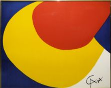 Alexander Calder, "Convection", Farblithographie von 1974, galeriegerahmt