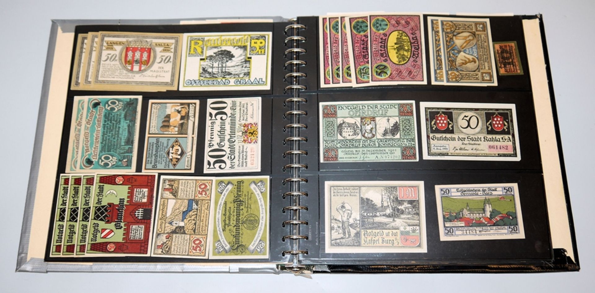 Stattliche Sammlung Städte-Notgeld und Banknoten aus aller Welt, in vier Ringbuch-Alben - Bild 8 aus 8