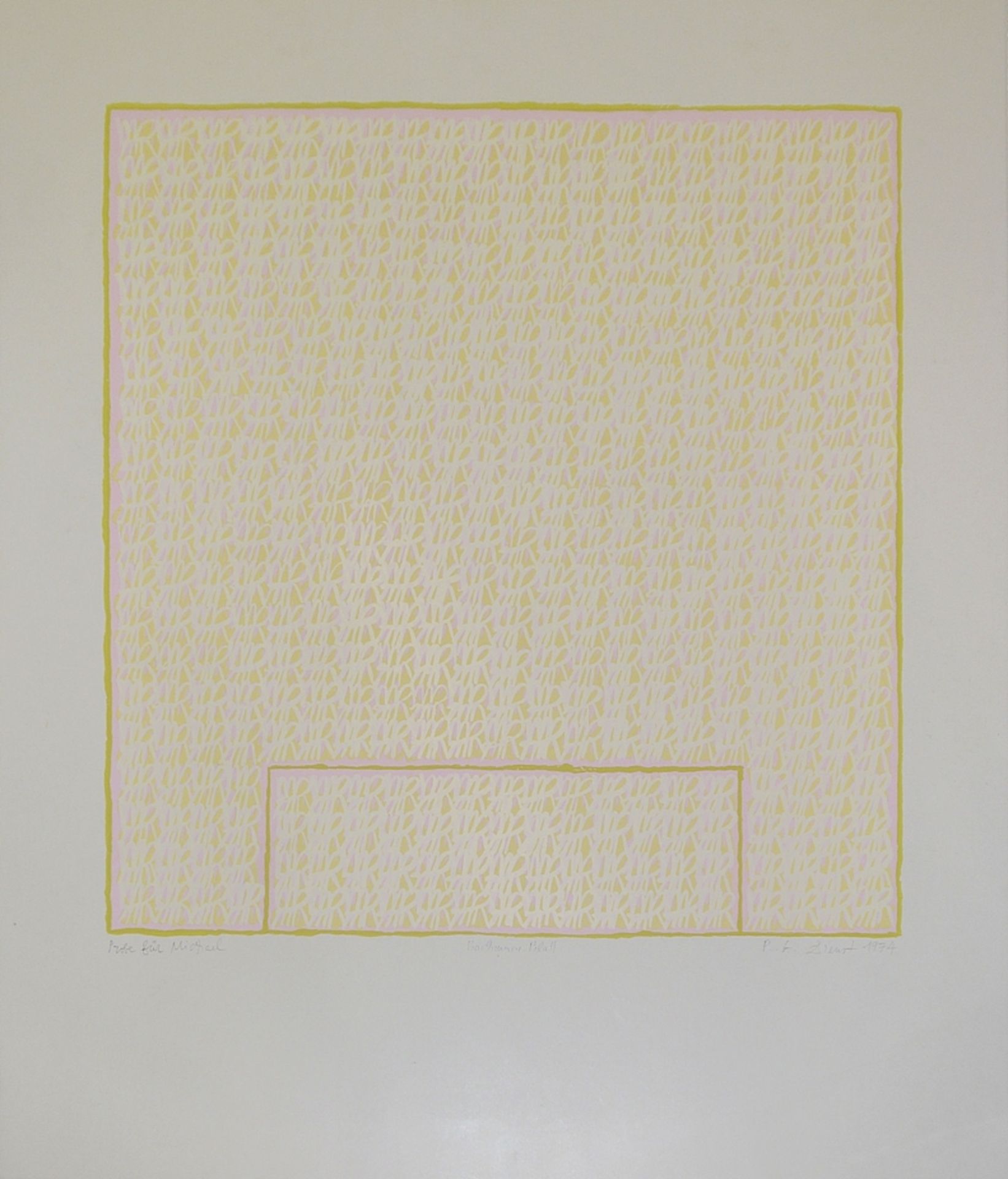 Rolf-Gunter Dienst, Sammlungsnachlass von 4 Farbserigraphien der 1970er Jahre - Bild 2 aus 4