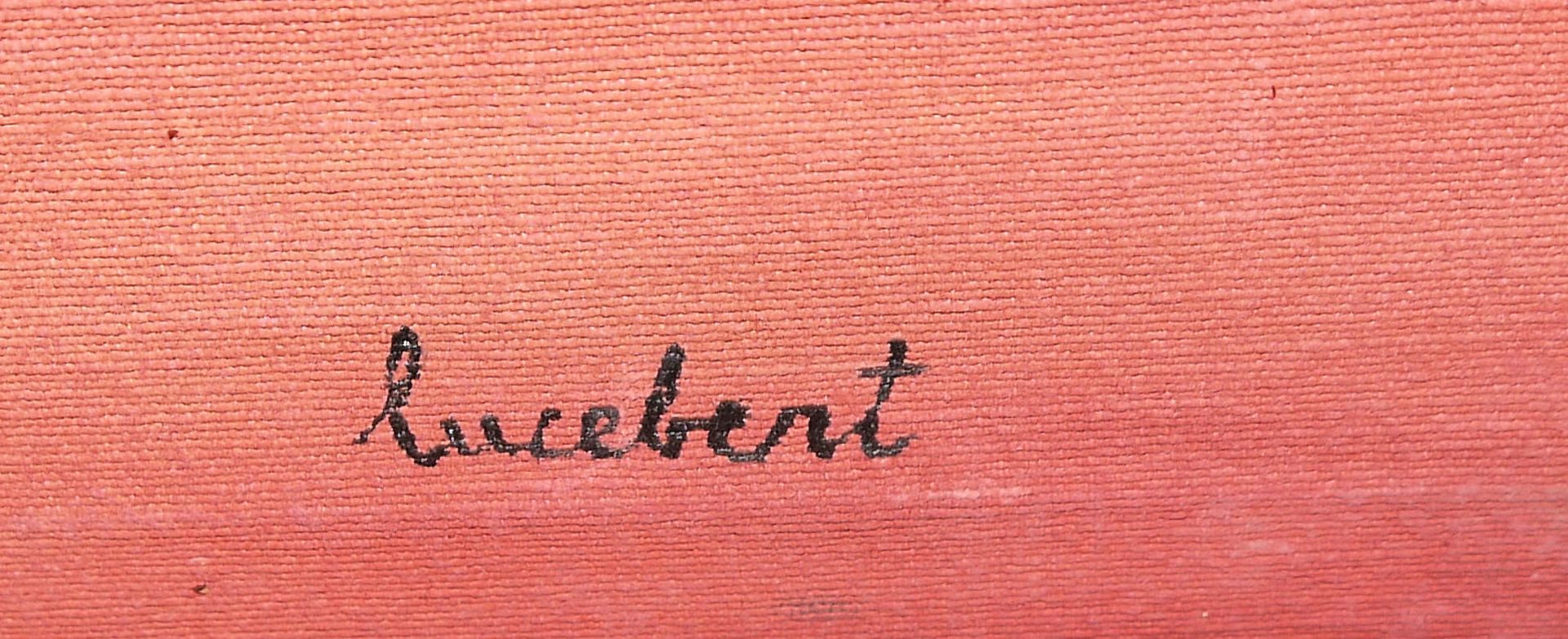 Lucebert, Sitzende Figur, signiertes Acrylgemälde - Bild 2 aus 3