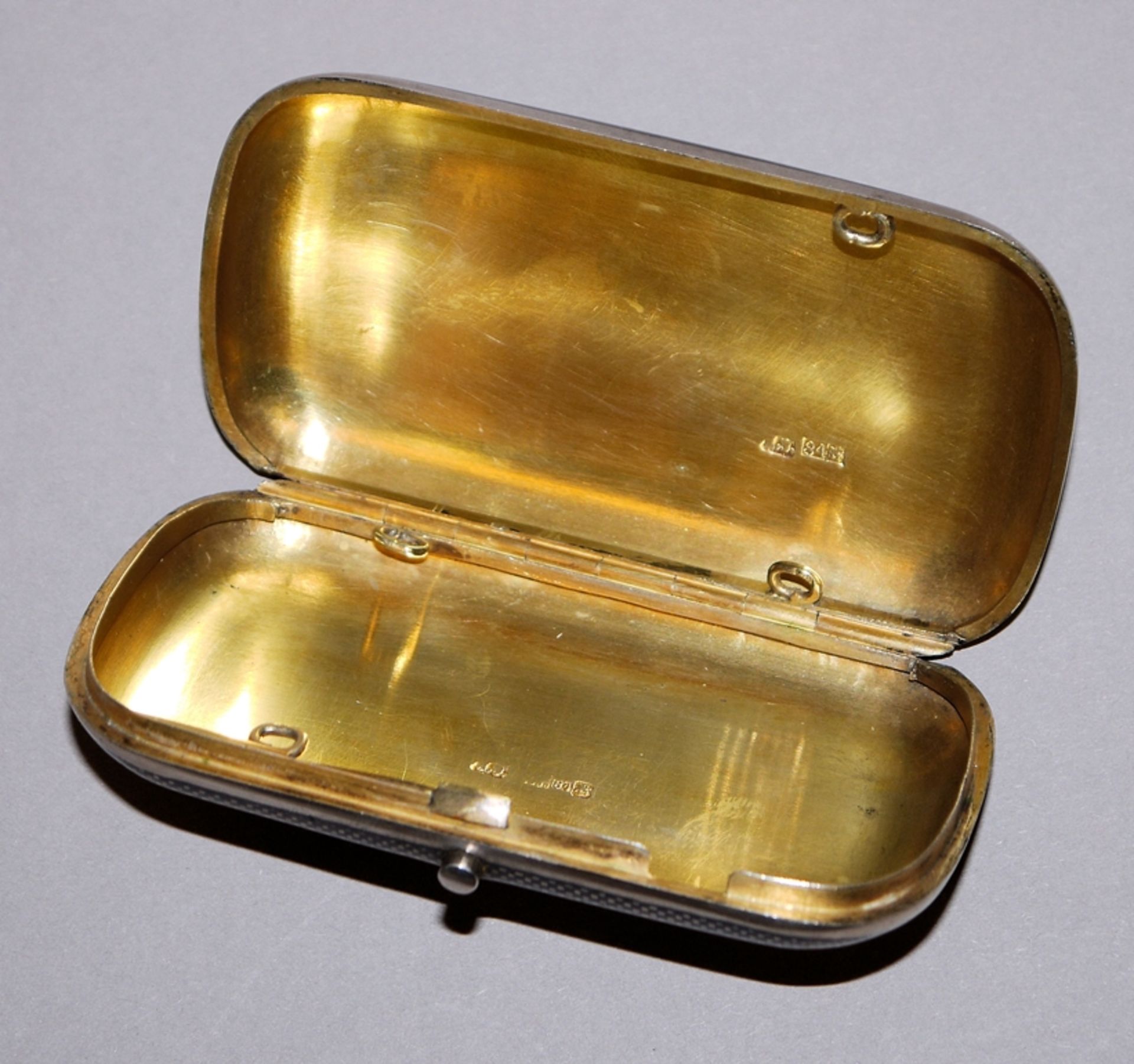 Tabatiere mit Niello-Dekor, Silber, Moskau, 1888 - Bild 2 aus 2