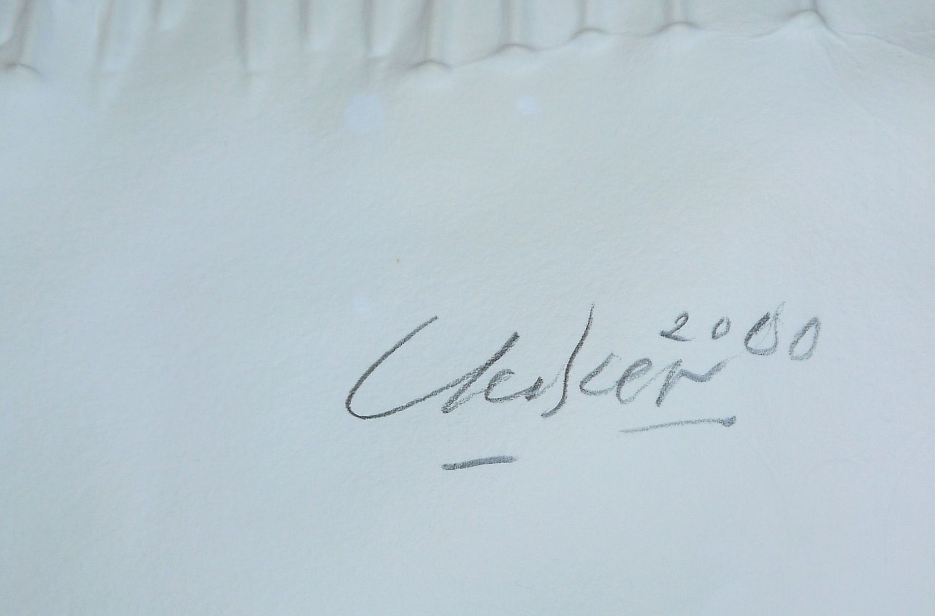 Günther Uecker, "Kathedrale", großer sign. Nagel-Prägedruck von 2000 - Bild 3 aus 3