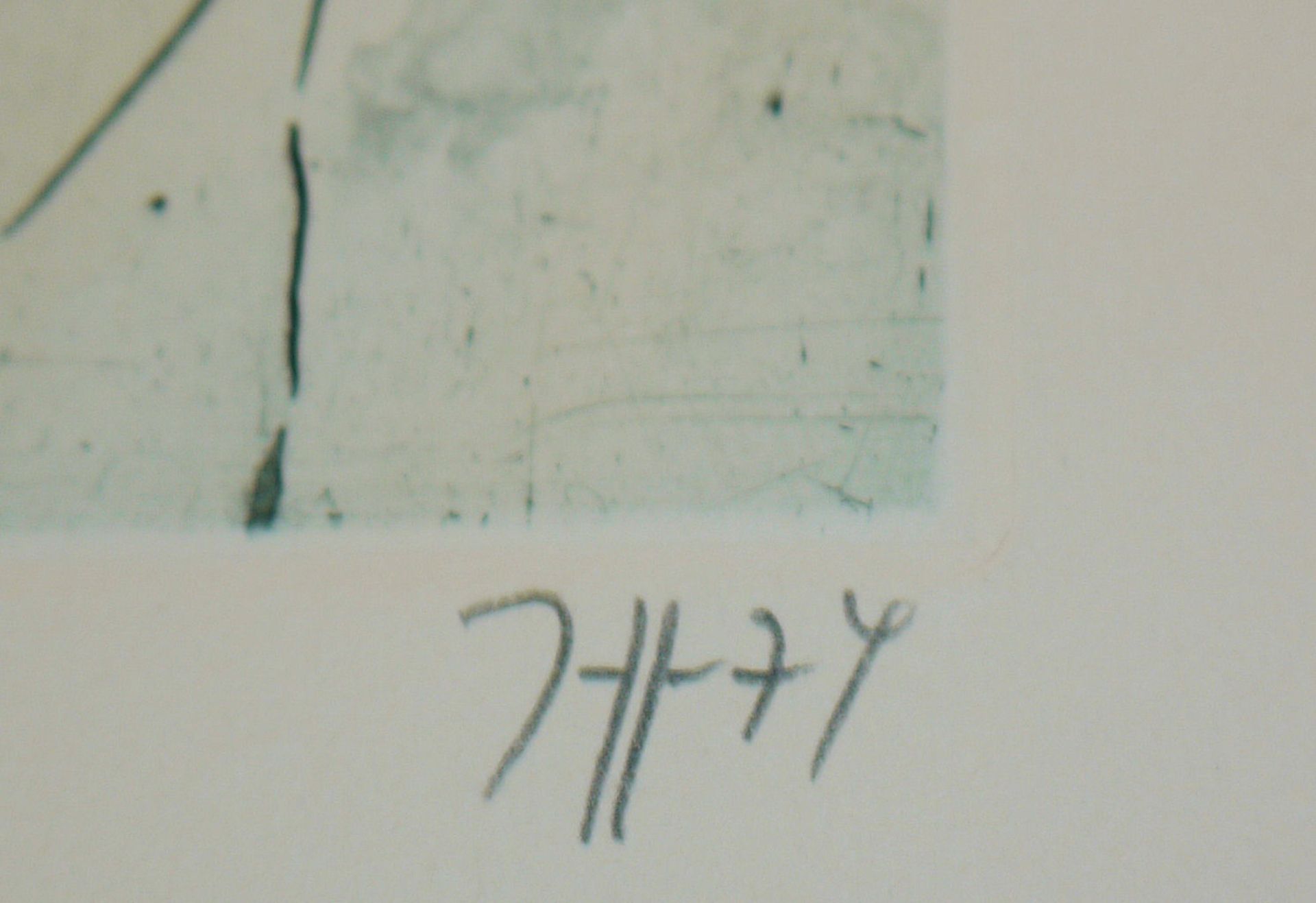 Horst Janssen, Melis Melis, signierte Radierung von 1974 - Bild 2 aus 2
