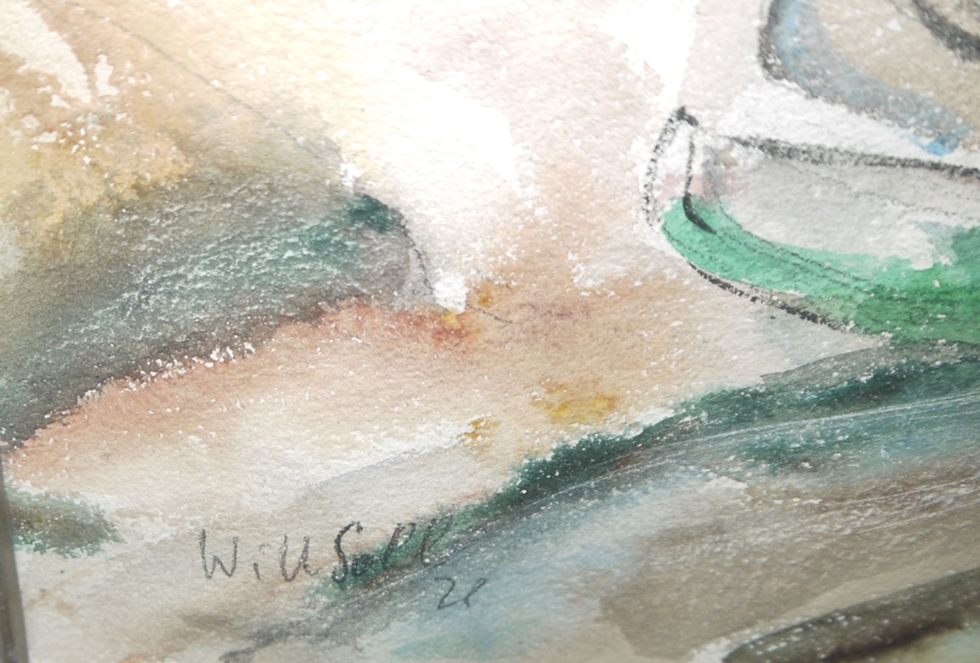 Will Sohl, Küstenlandschaften, 2 signierte Aquarelle, einmal von 1928, gerahmt - Bild 5 aus 5