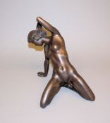 Arno Breker, "Grazie" Weiblicher Akt, Bronzeplastik von 1979