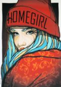 El Bocho, "Homegirl", signierter Fine Art Print