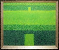 Barbara Bredow, Landschaften und abstrakte Komposition, 3 Ölgemälde von 1975/92