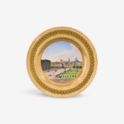 Teller mit spiegelfüllender Berliner Ansicht