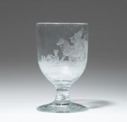 Pokal mit Napoleon in der Schlacht von Wagram
