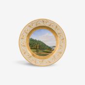 Teller mit spiegelfüllender Potsdamer Topografie