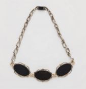 Collier mit Onyxplatten