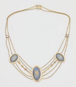 Empire-Collier mit Wedgewood-Plaketten