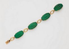 Französisches Chrysopras-Armband