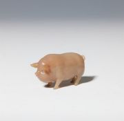 Modell eines Schweins aus Chalzedon