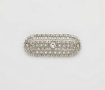 Art Déco-Brosche mit Diamanten