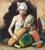 Karl Hofer, Mädchen mit Kürbissen