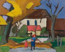 Gabriele Münter, Vor der Kirche