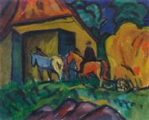 Erich Heckel, Einfuhr in die Scheune