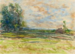 Alfred Sisley, Landschaft mit Bauernhaus