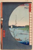 Utagawa Hiroshige, Das offene Rundfenster