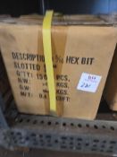 5/16 Slotted Hex Bits 1500 Pcs