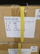 5/16 Hex Bit Adaptor Female End 600 Pcs
