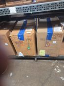 Round Plastic Packaging Tubes Top & Bottom 2 Boxes