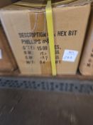 5/16 Phillips Hex Bits 1500 Pcs