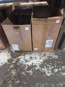 Square Plastic Packaging Tubes Top & Bottom 2 Boxes