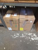 Square Plastic Packaging Tubes Top & Bottom 2 Boxes