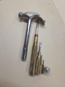 GAM Lancaster Pa 4 Slotted Nesting Screwdriver Hammer 25 Sets